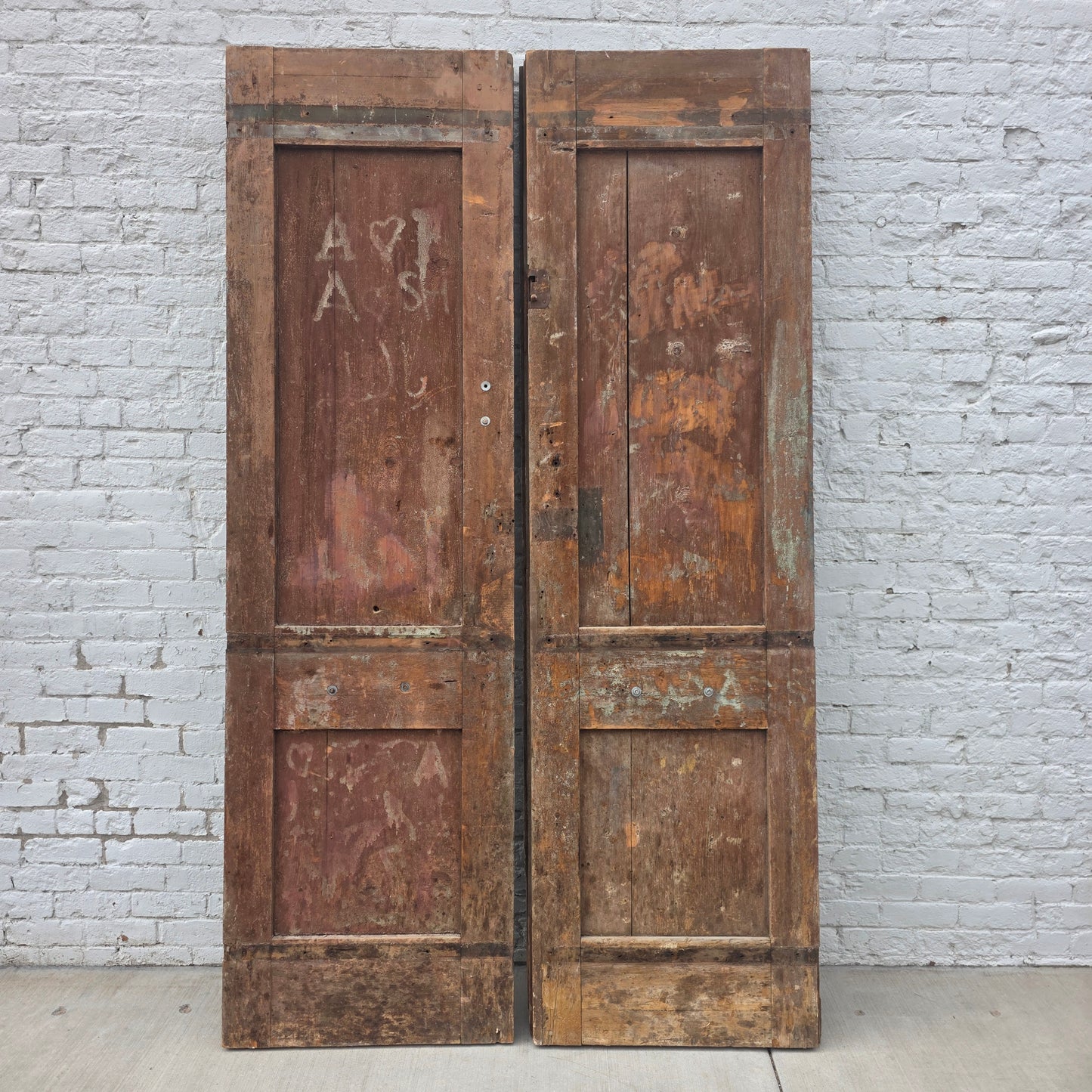 Pair of Carved French Doors