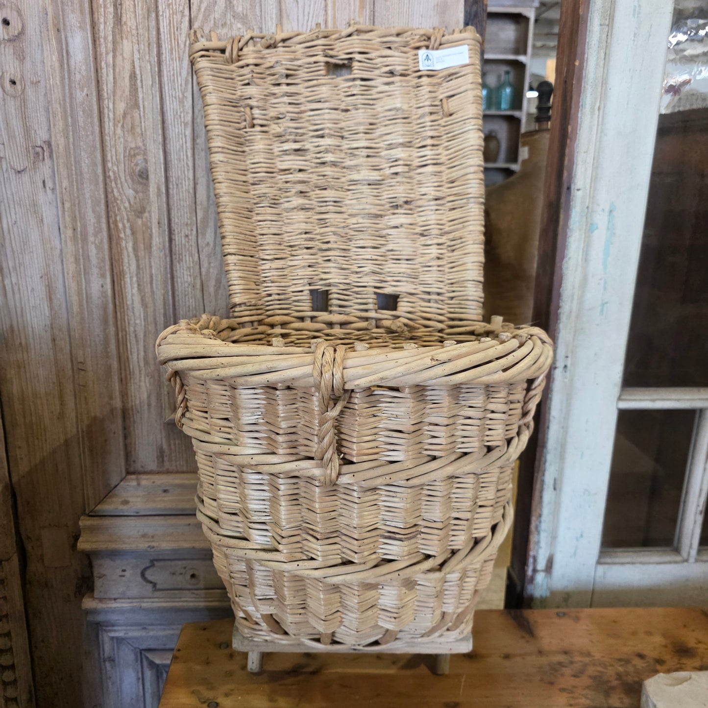Traditonal French Wicker Champagne Grape Harvesting Basket