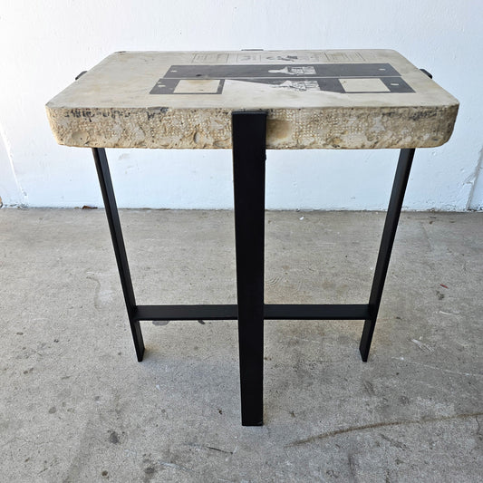 Lithography Stone Side Table