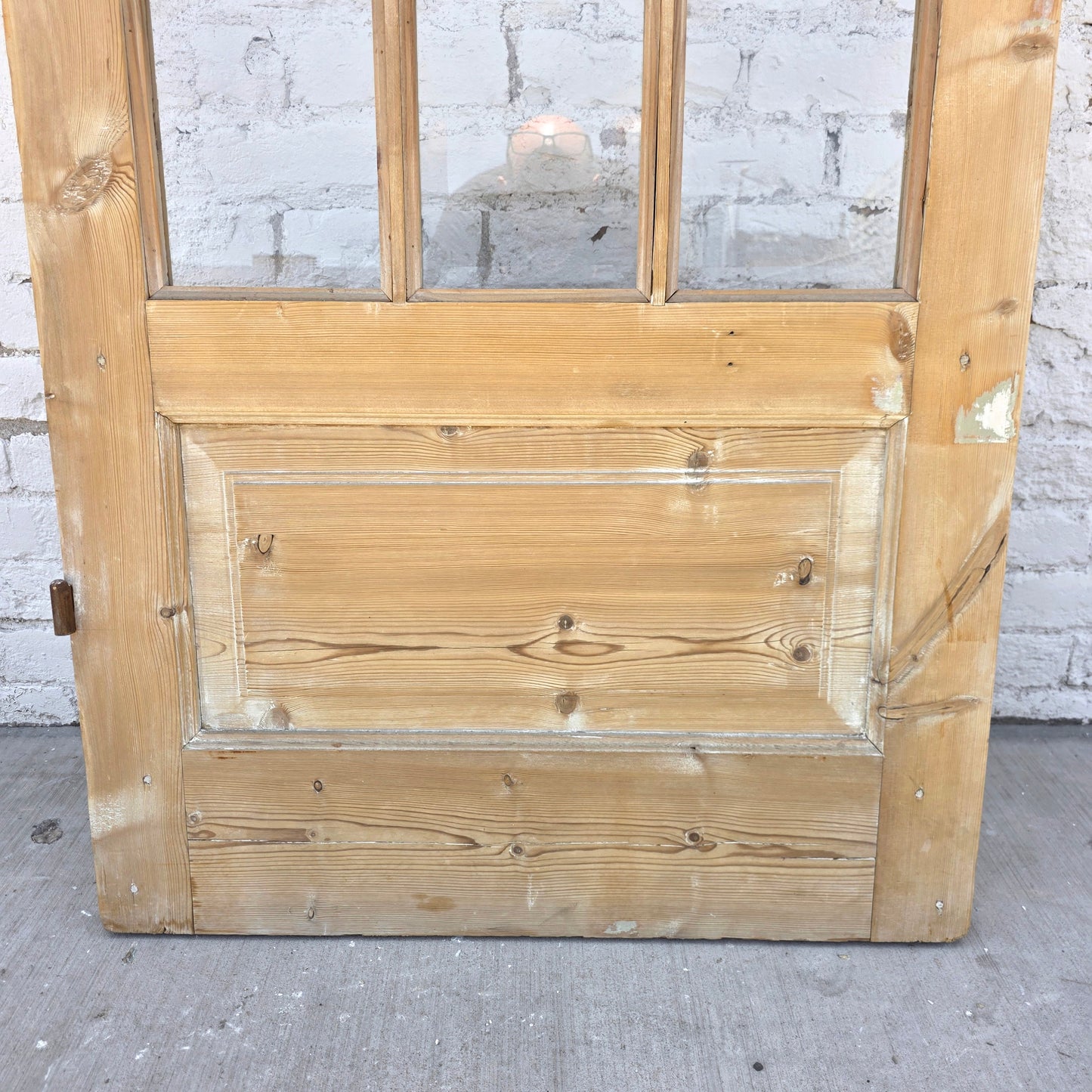 Single Antique French Door with 18 Lites