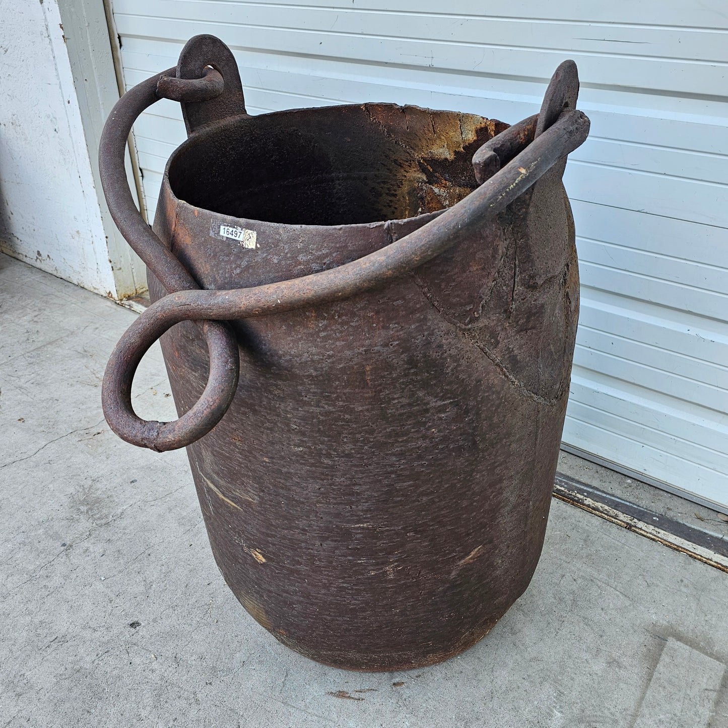 Large Iron Mining Bucket