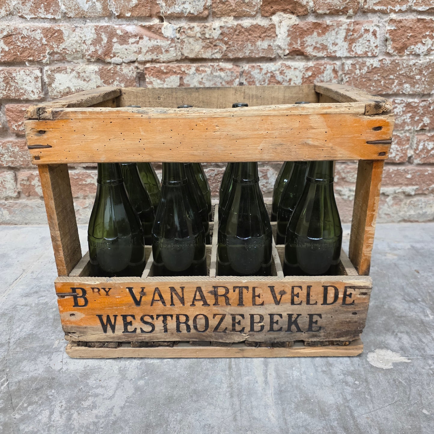 Beer Bottles in Crate from Brasserie Van Artevelde, Westrozebeke, Belgium
