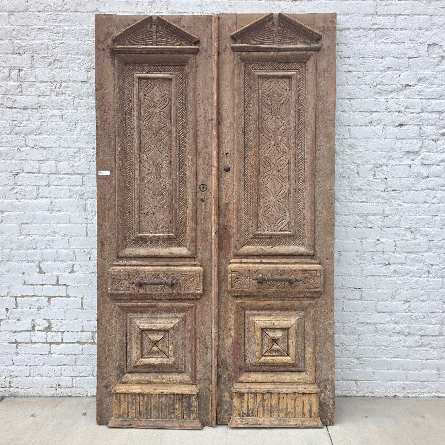 Pair of Carved French Doors