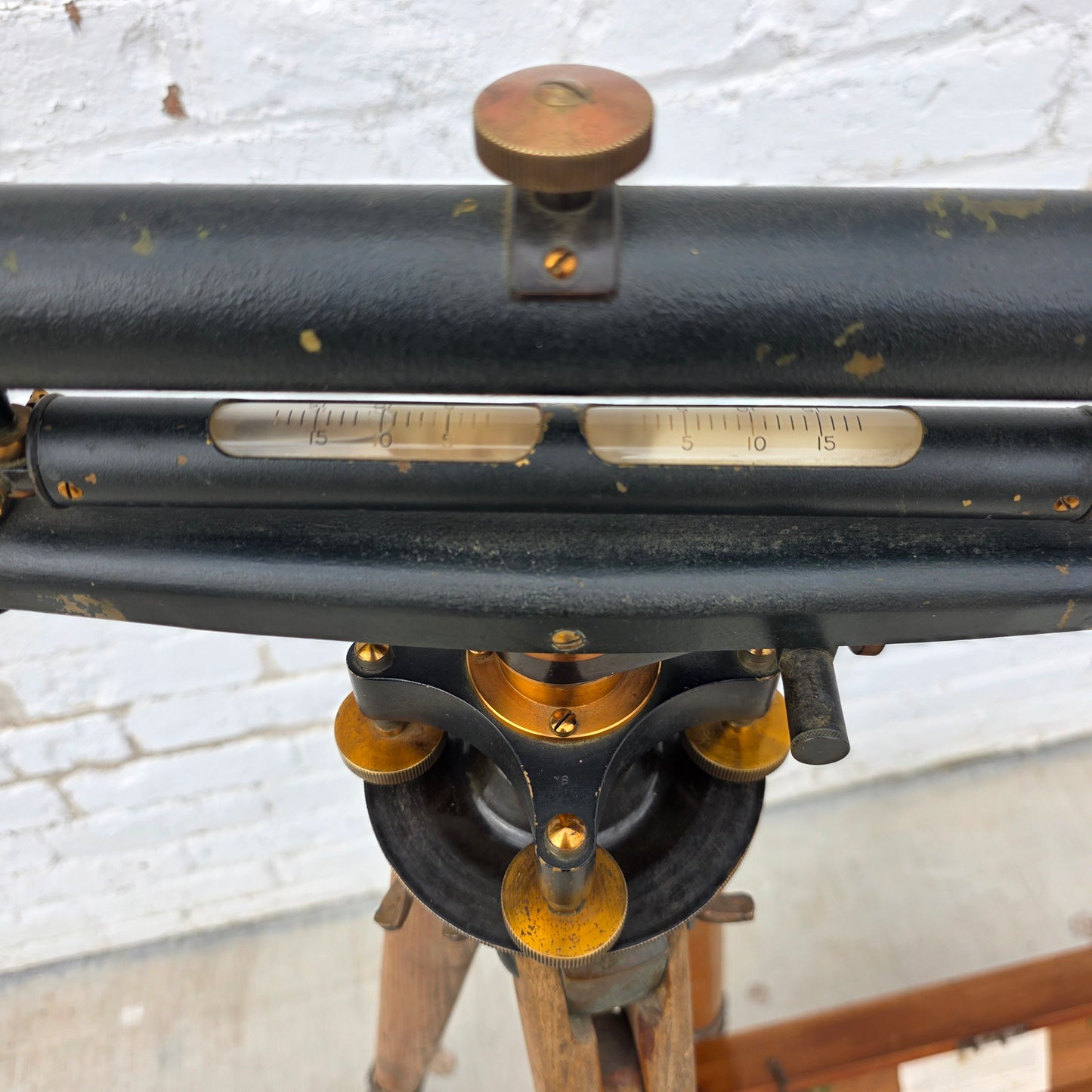 Vintage Buff and Buff Transit Level in Original Case with Tripod (Architectural)