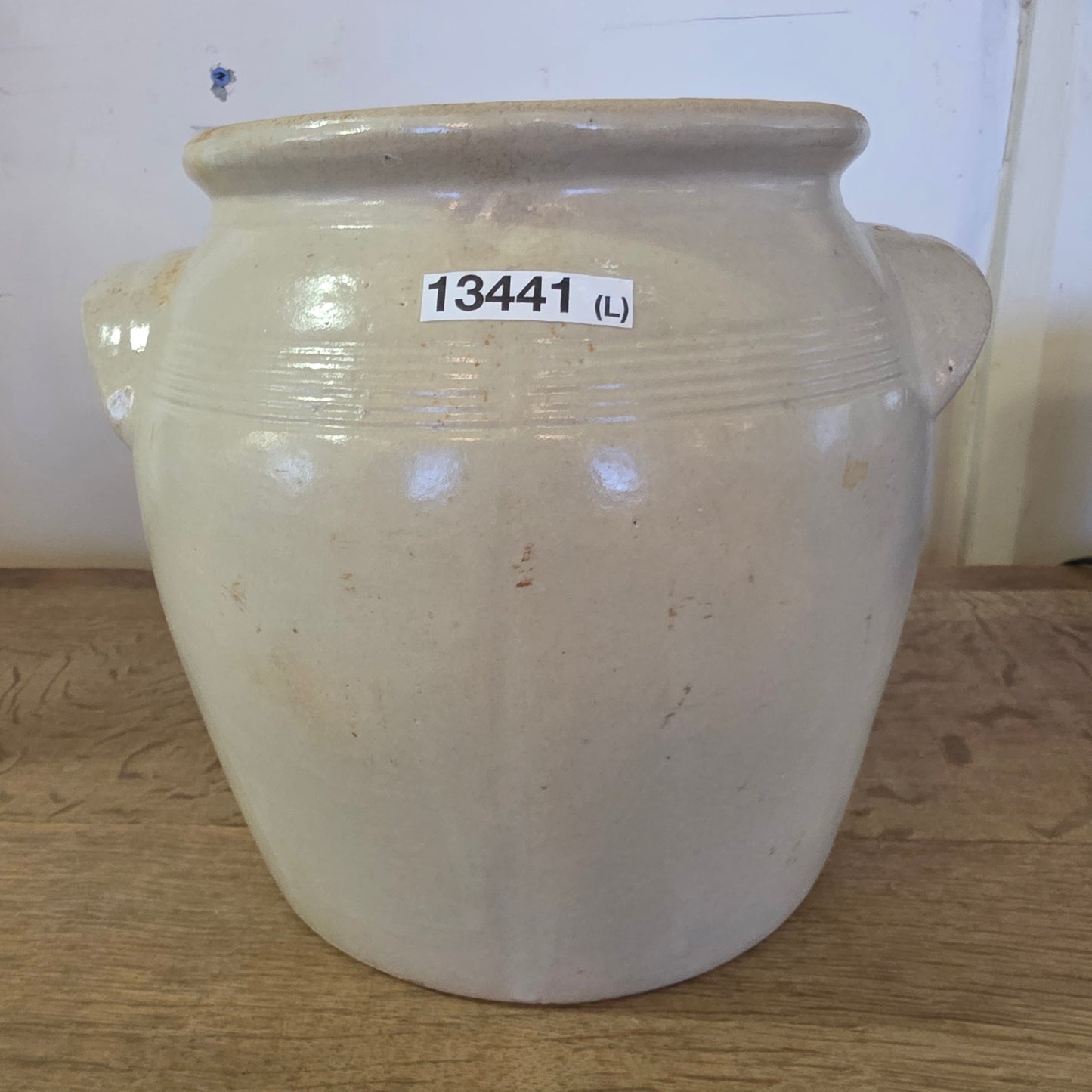 Large Antique French Confit Pot