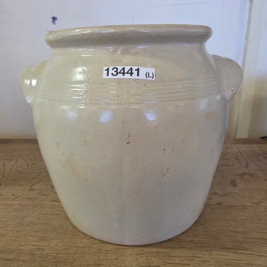 Large Antique French Confit Pot