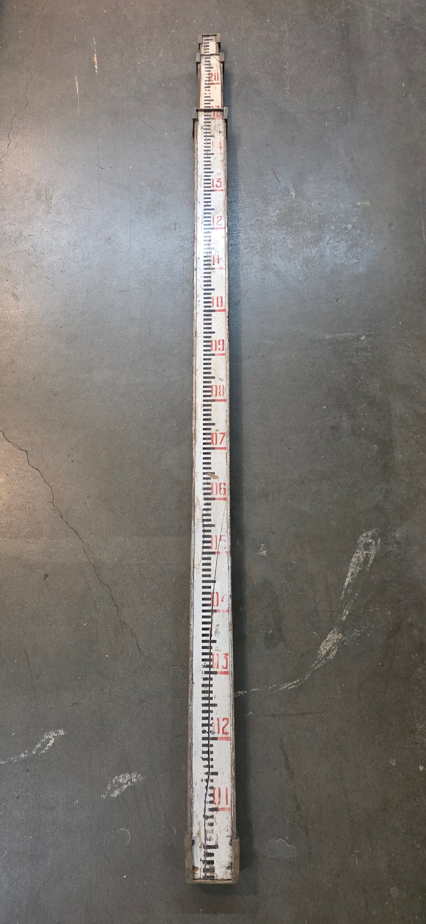 Decorative Vintage Surveyor Measuring Stick