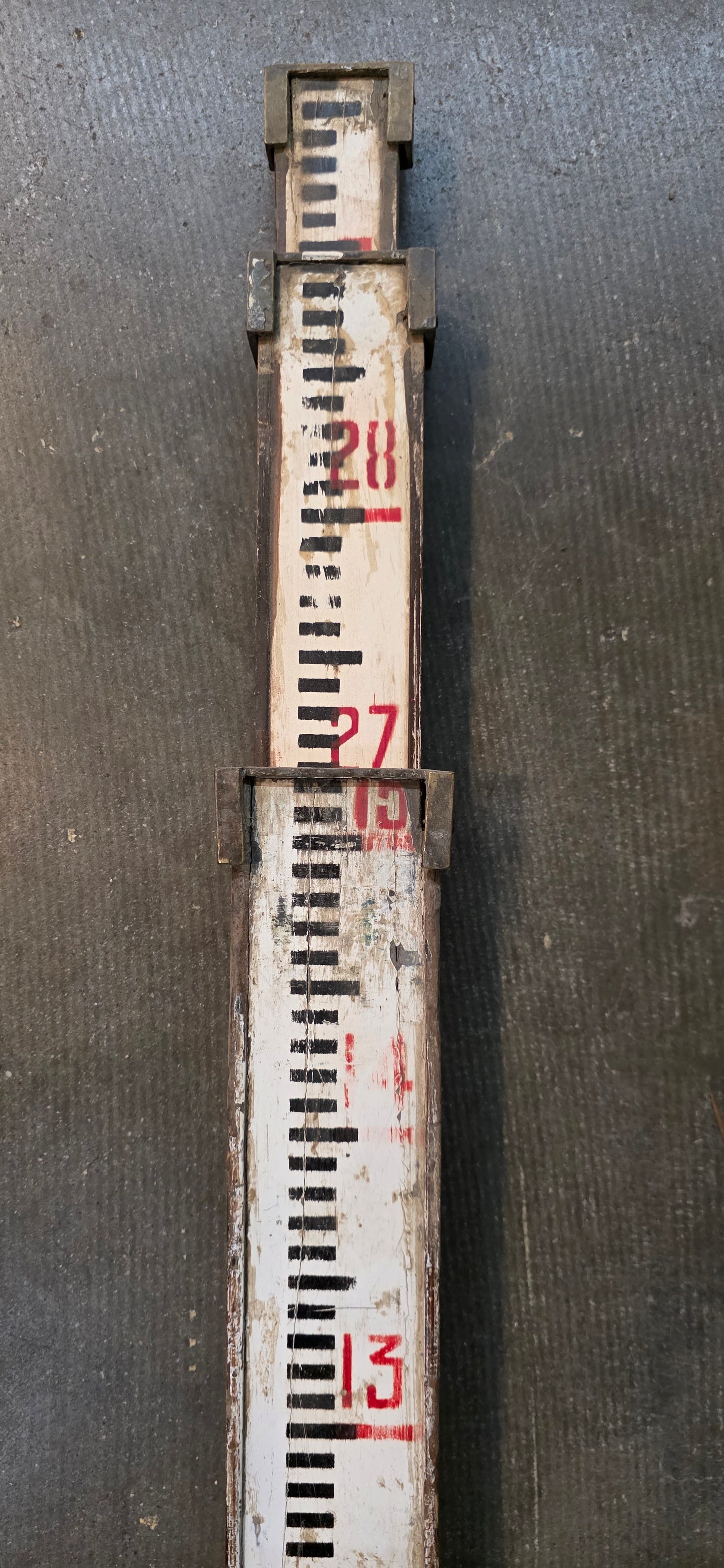 Decorative Vintage Surveyor Measuring Stick