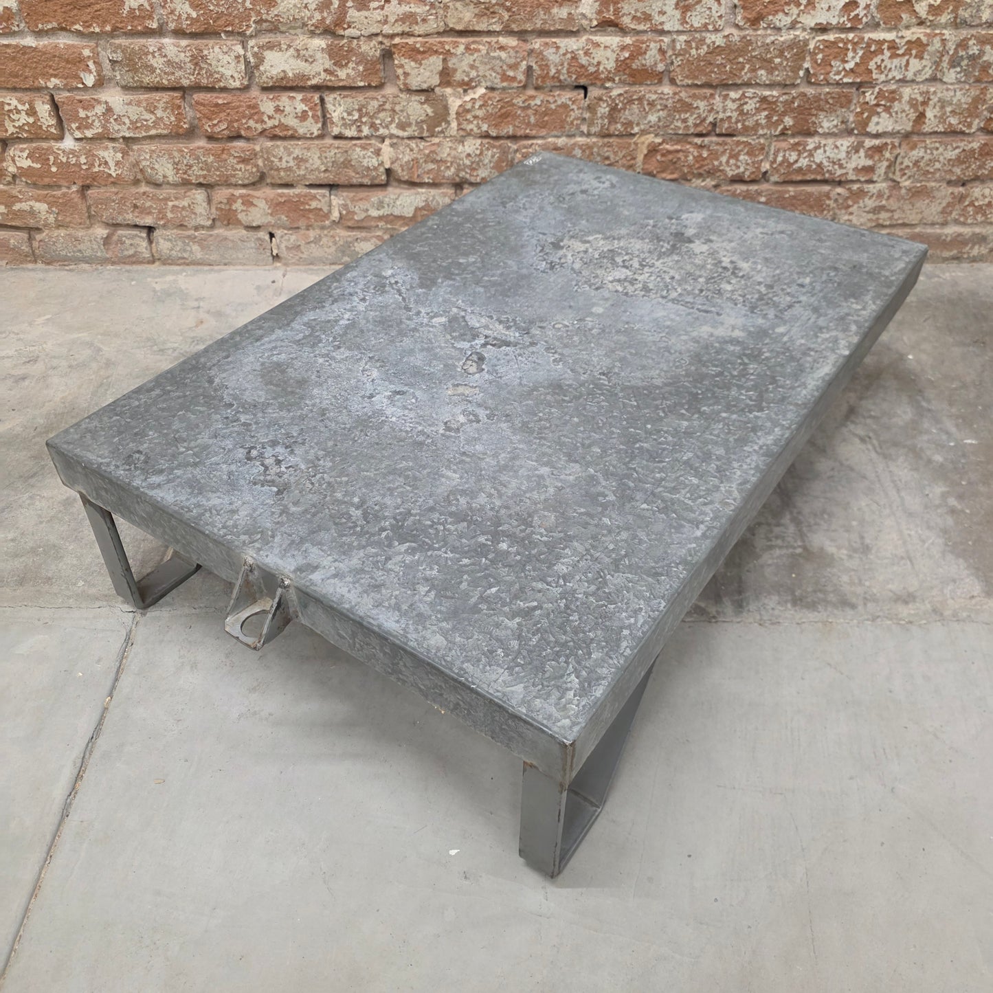 Galvanized Coffee Table Trolley