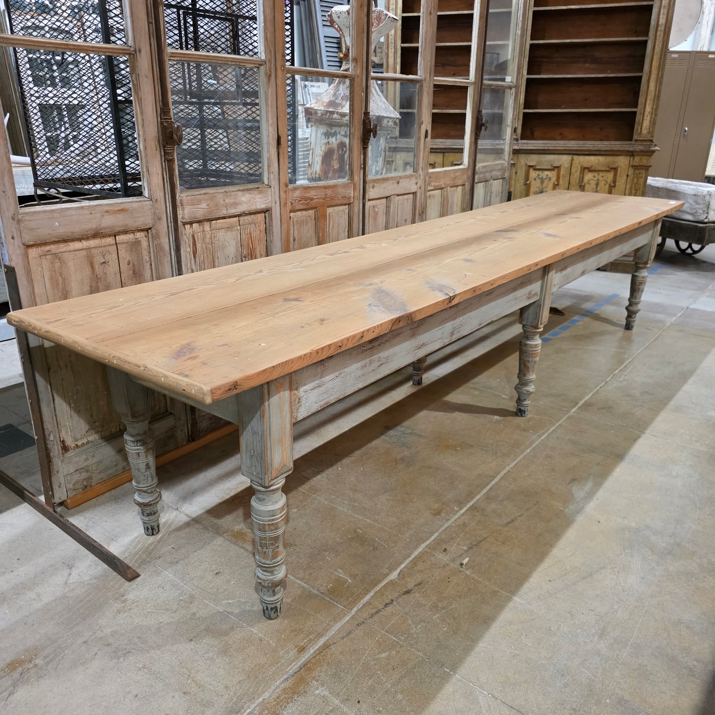Painted Country Store Display Dining Table