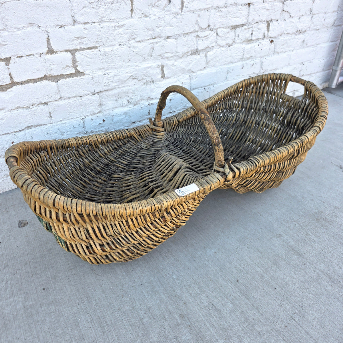 Vintage French Wicker Bourguignon Basket
