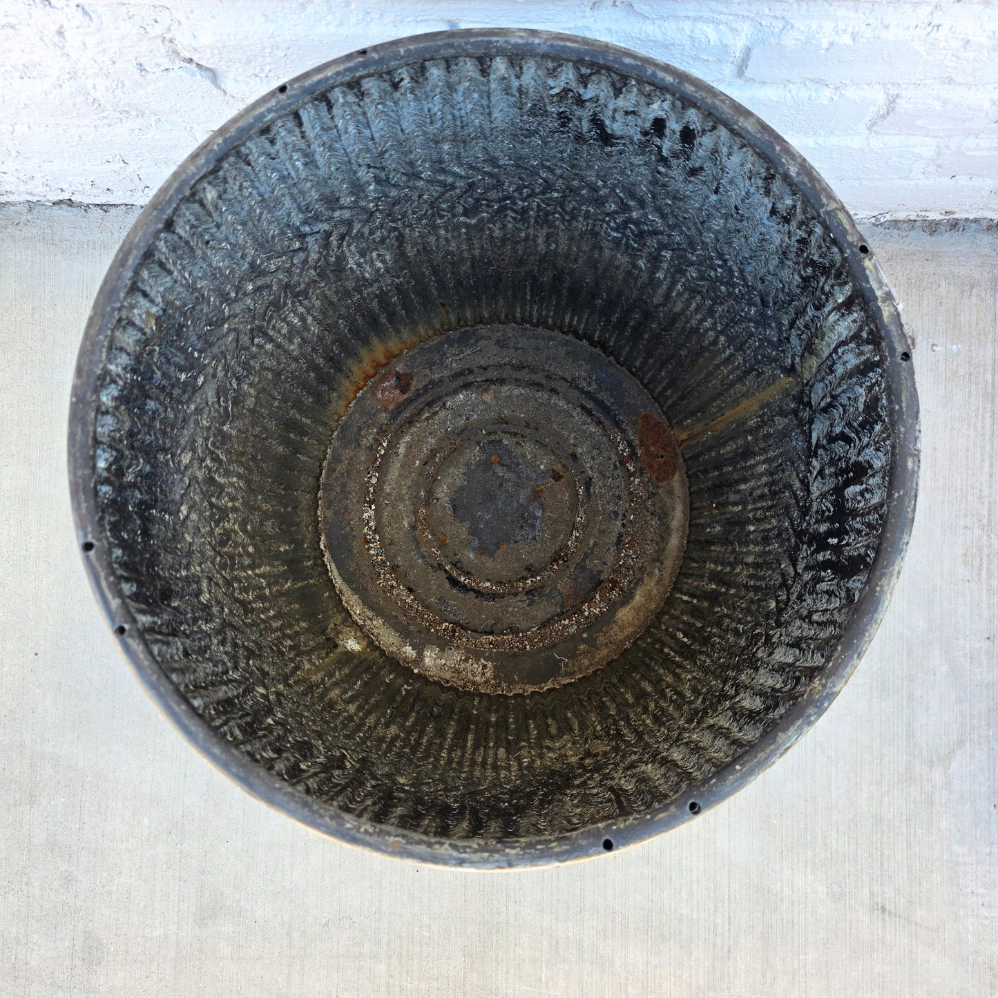 French Galvanized Dolly Tub