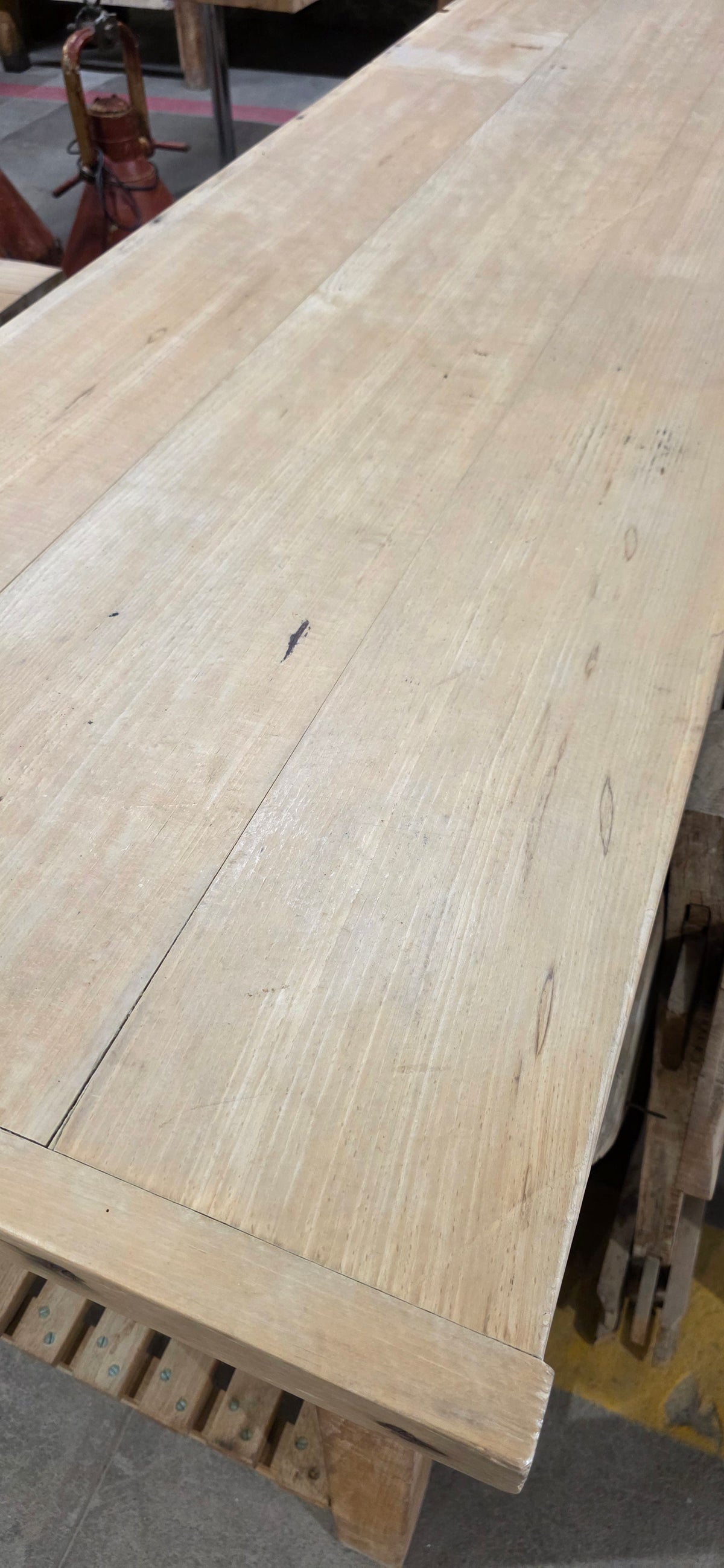 French Bleached Bakery Table