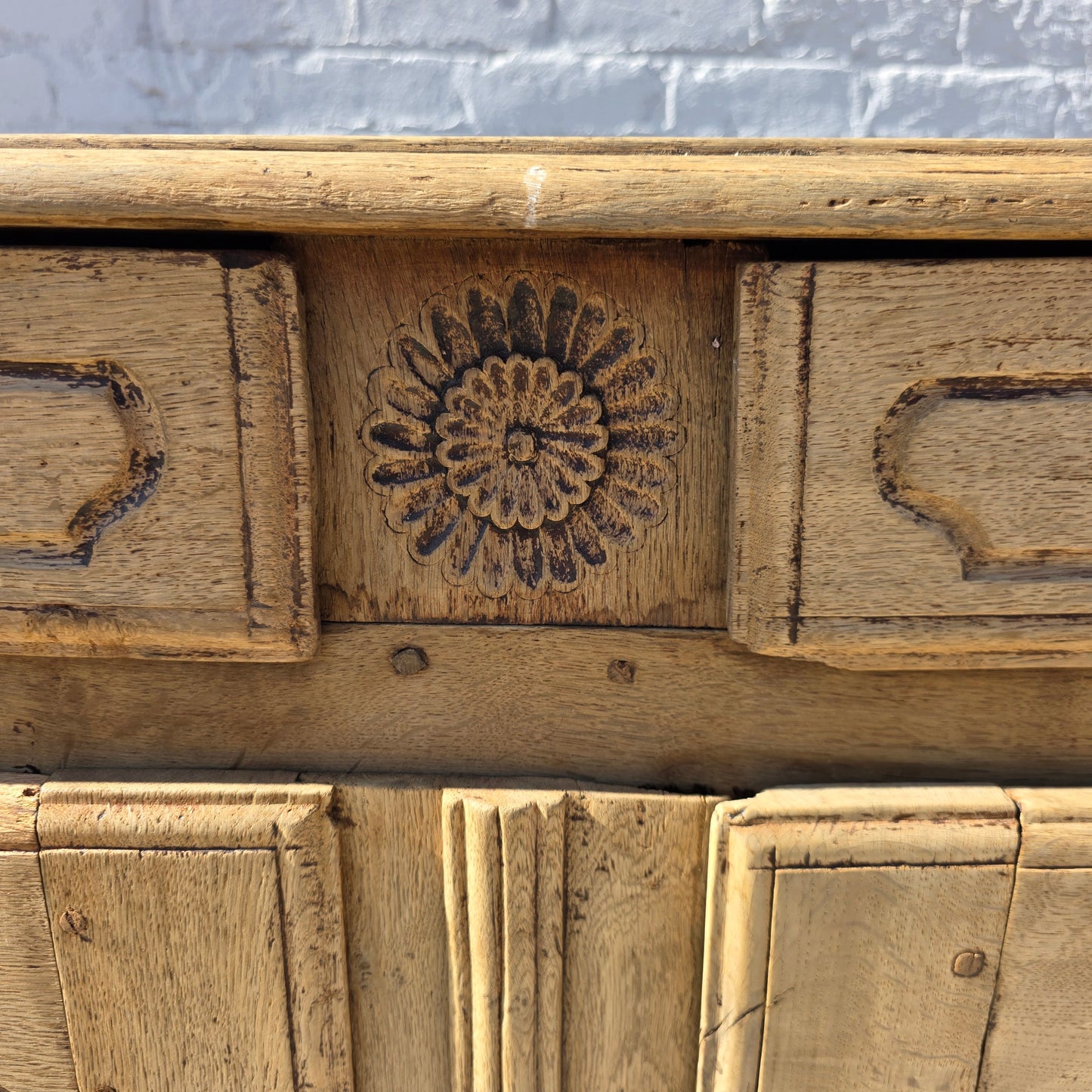 French Bleached Oak Sideboard