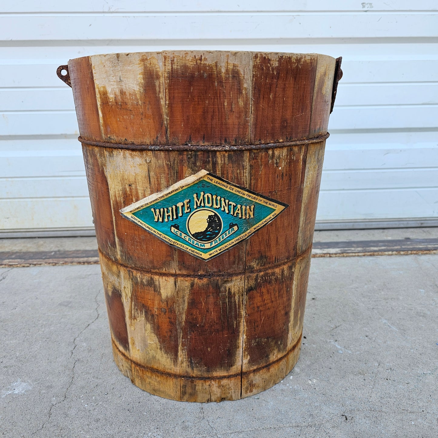 Wooden Ice Cream Bucket