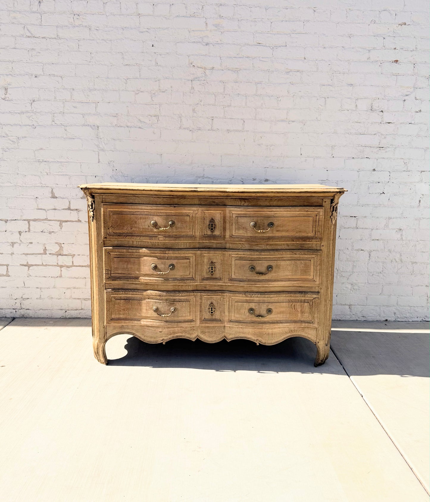 French Bleached Oak Commode/Dresser