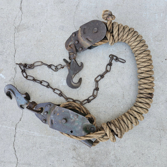 Vintage Block and Tackle / Pulley