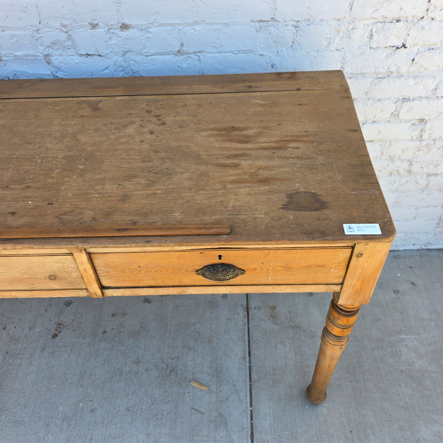 Slant Top Work Desk w/ Drawer