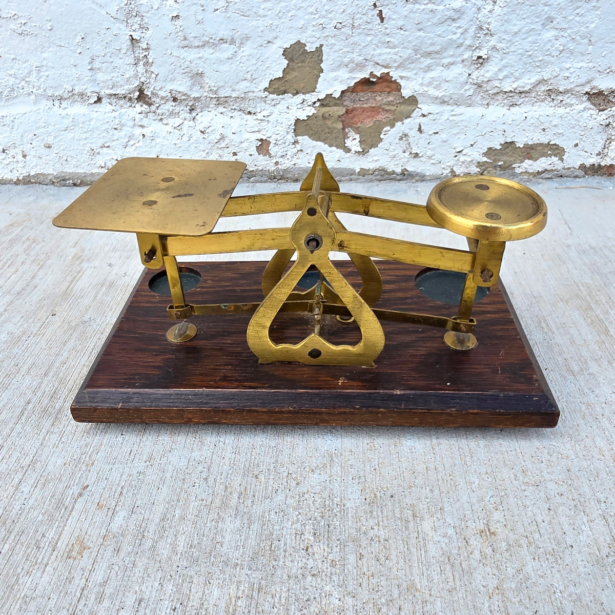 Antique Brass Jeweler's Scale, c. Early 1900's