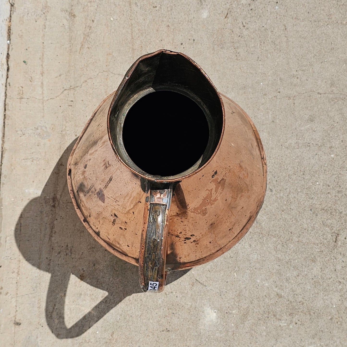 Large French Copper Pitcher