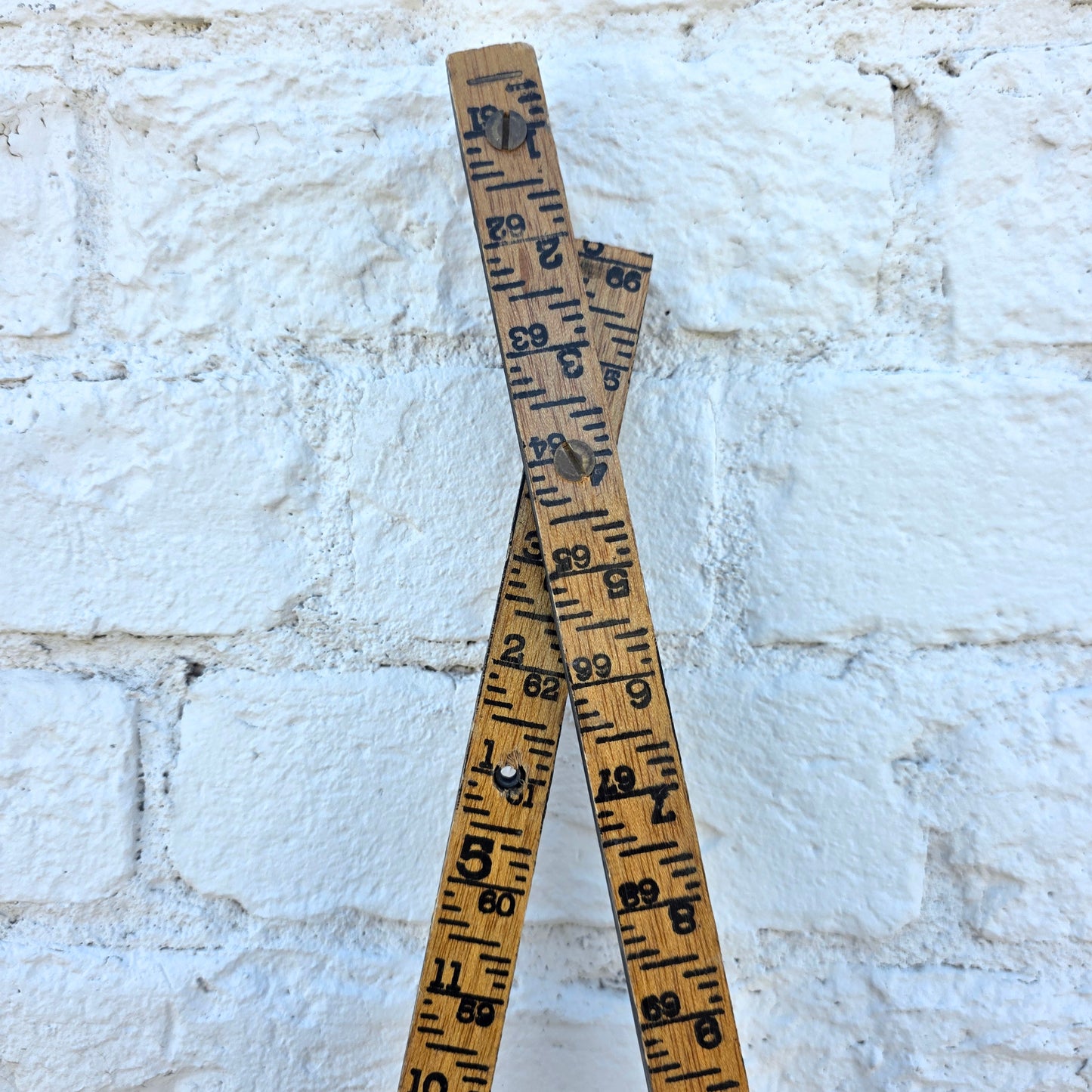 Vintage Wooden Folding Carpenter's Measuring Stick