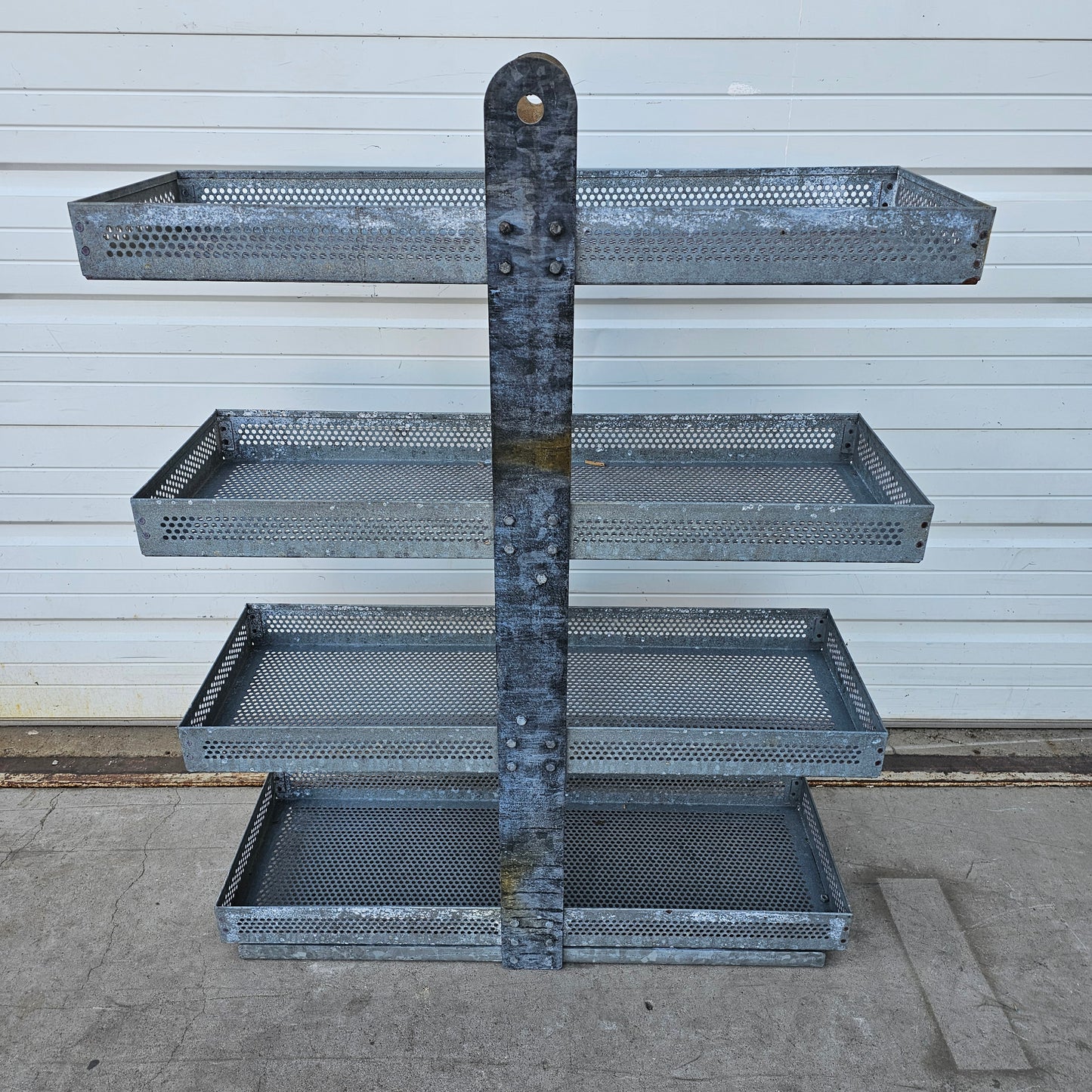 Galvanized Metal Display Shelving