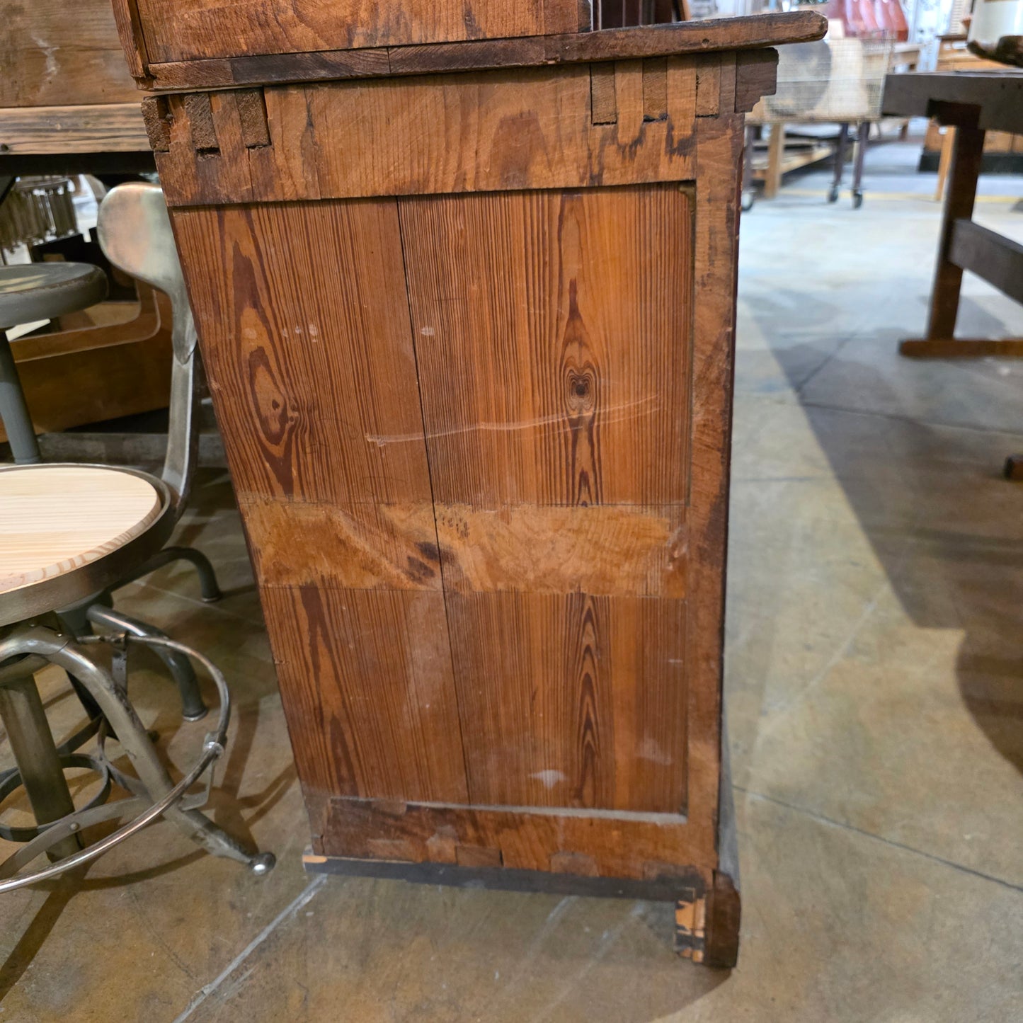 19th C. 2-Piece Haberdashery Cabinet
