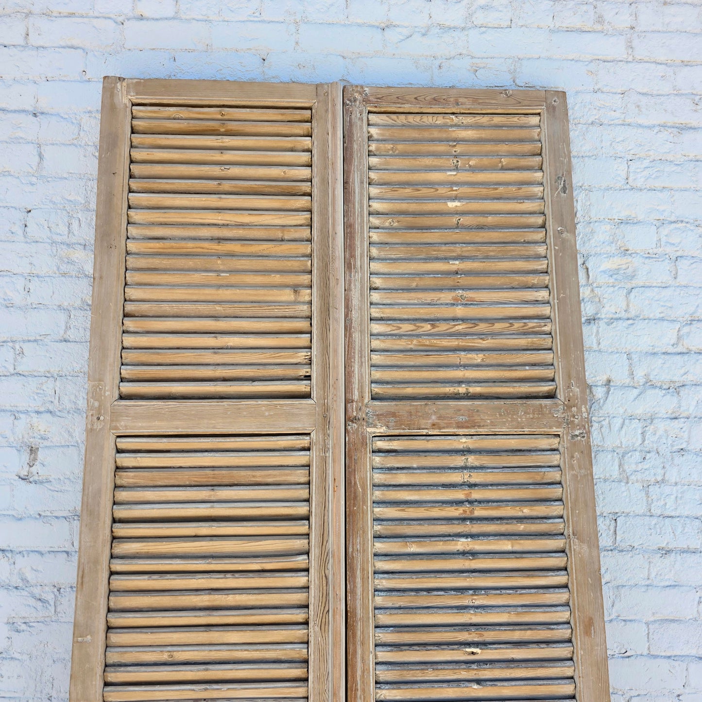 Pair of Shuttered Wood Doors