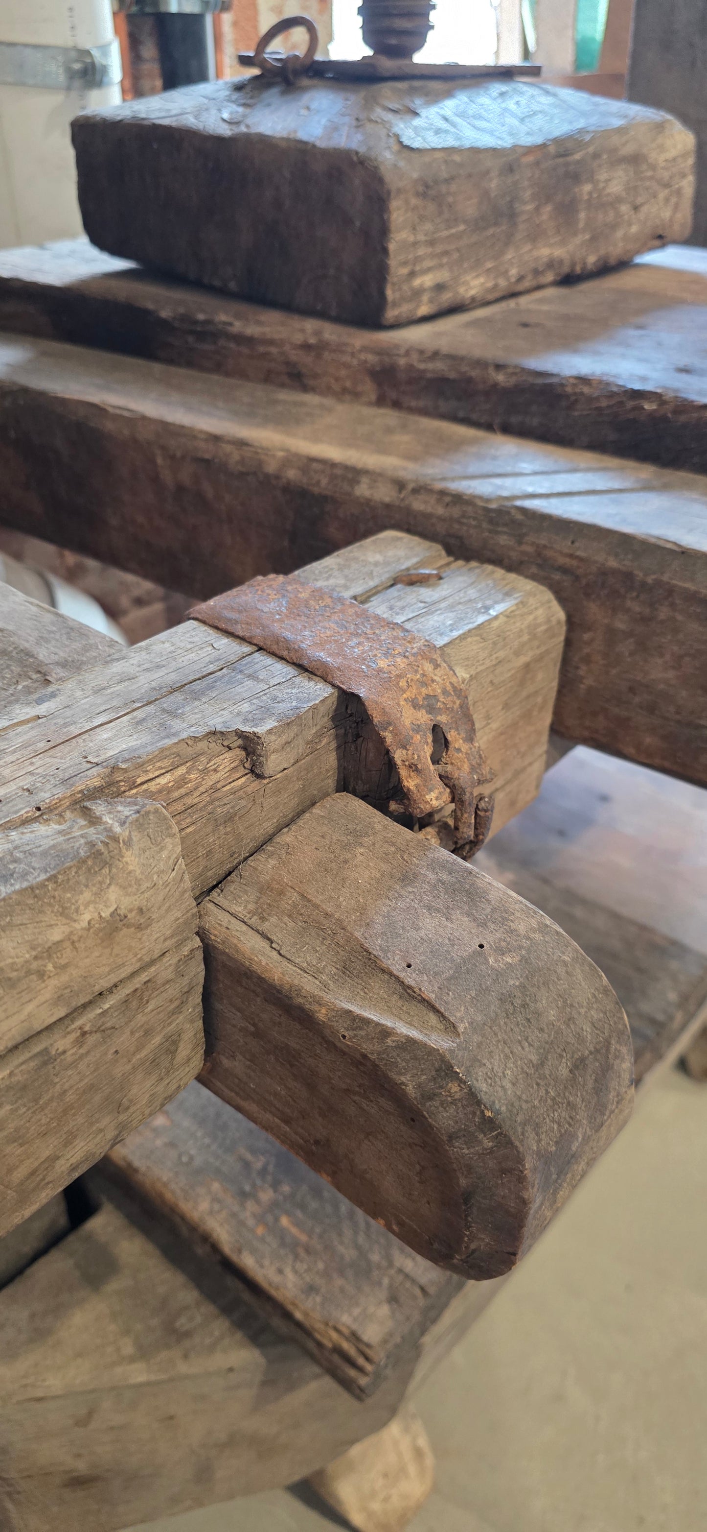 Antique Wood Fruit & Wine Press
