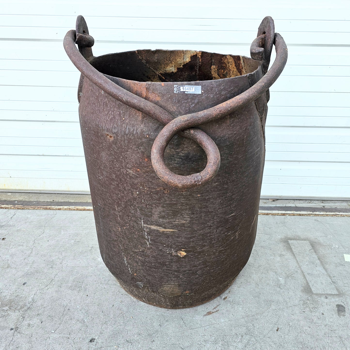 Large Iron Mining Bucket