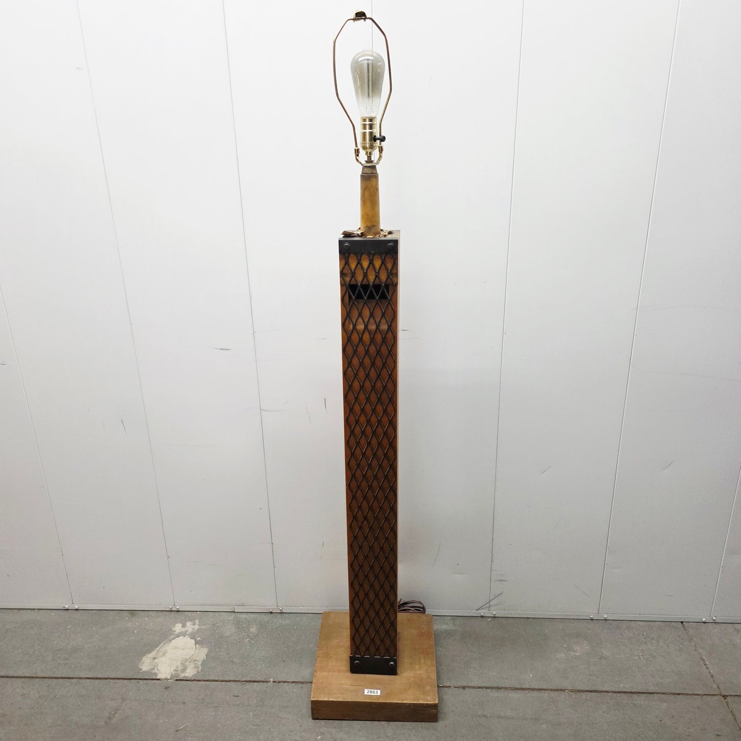 Repurposed Organ Pipe Floor Lamp / Light