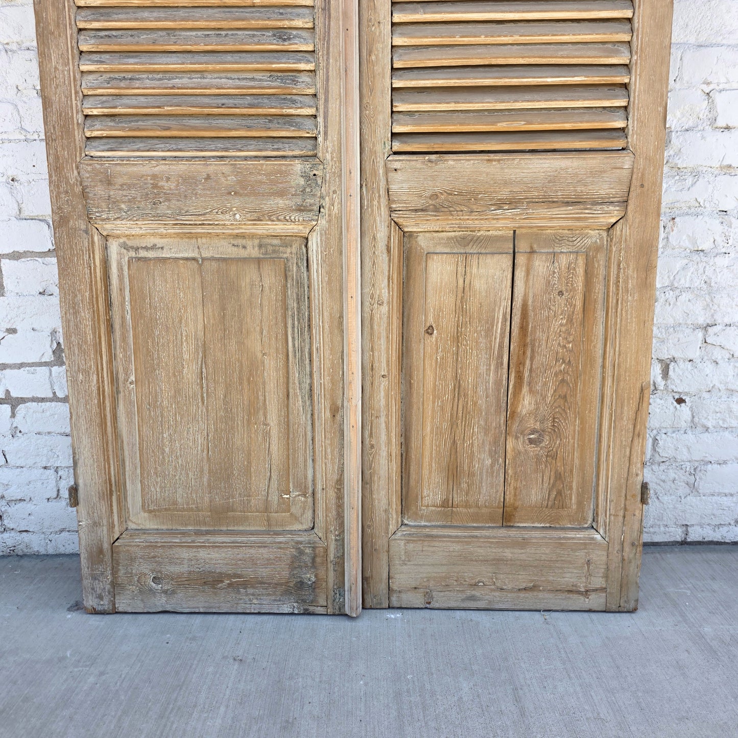 Pair of Shuttered Wood Doors
