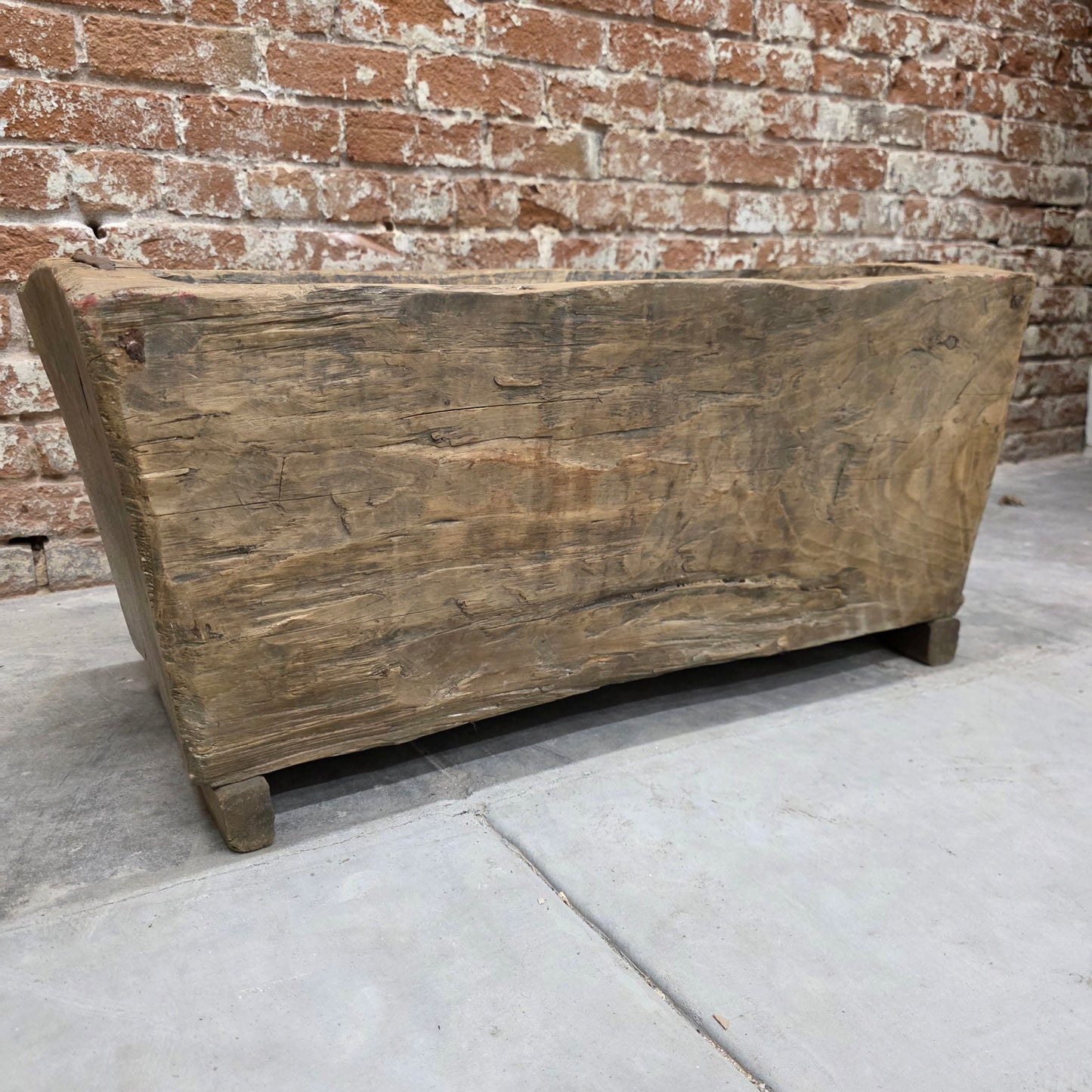 Wood Dough Bowl/Planter