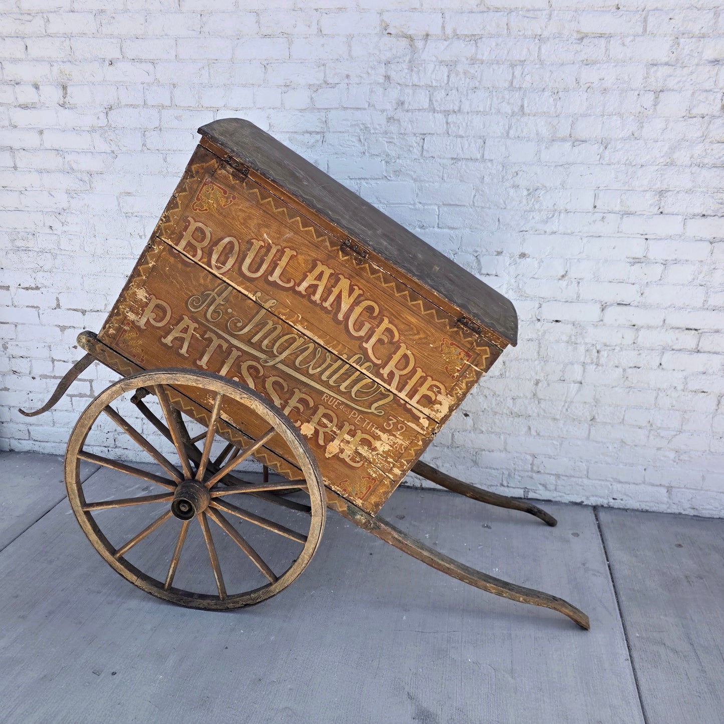 Rare French Pastry and Bread (Boulangerie) Cart