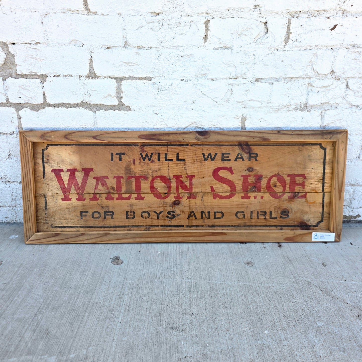 Walton Shoe Sign