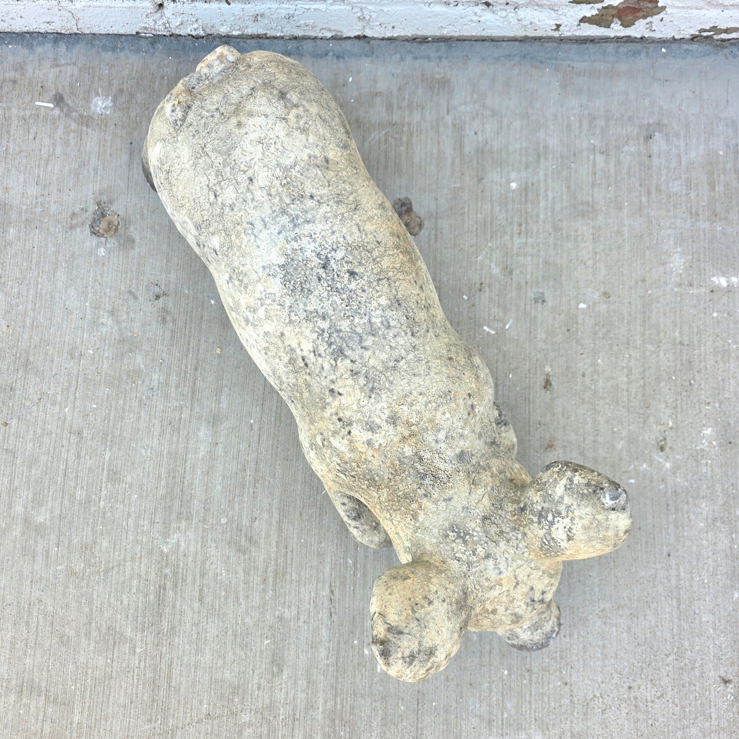 Small Plaster Standing Pig