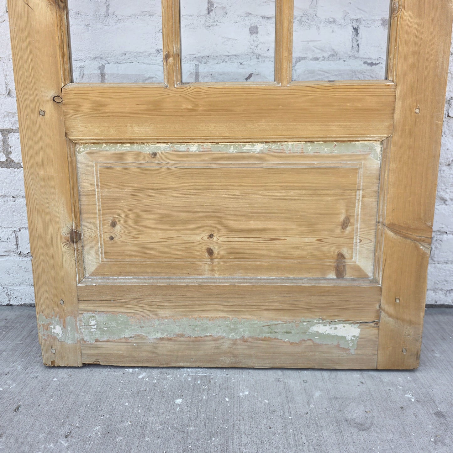 Single Antique French Door with 18 Lites