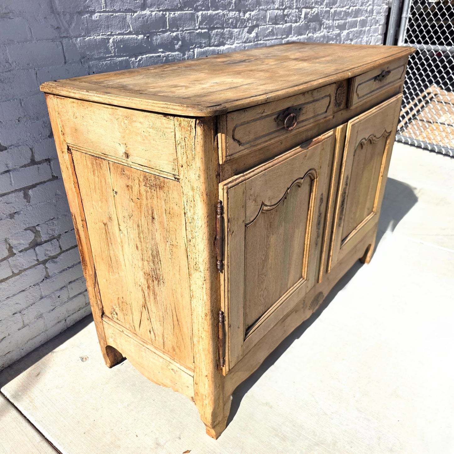 French Bleached Oak Sideboard