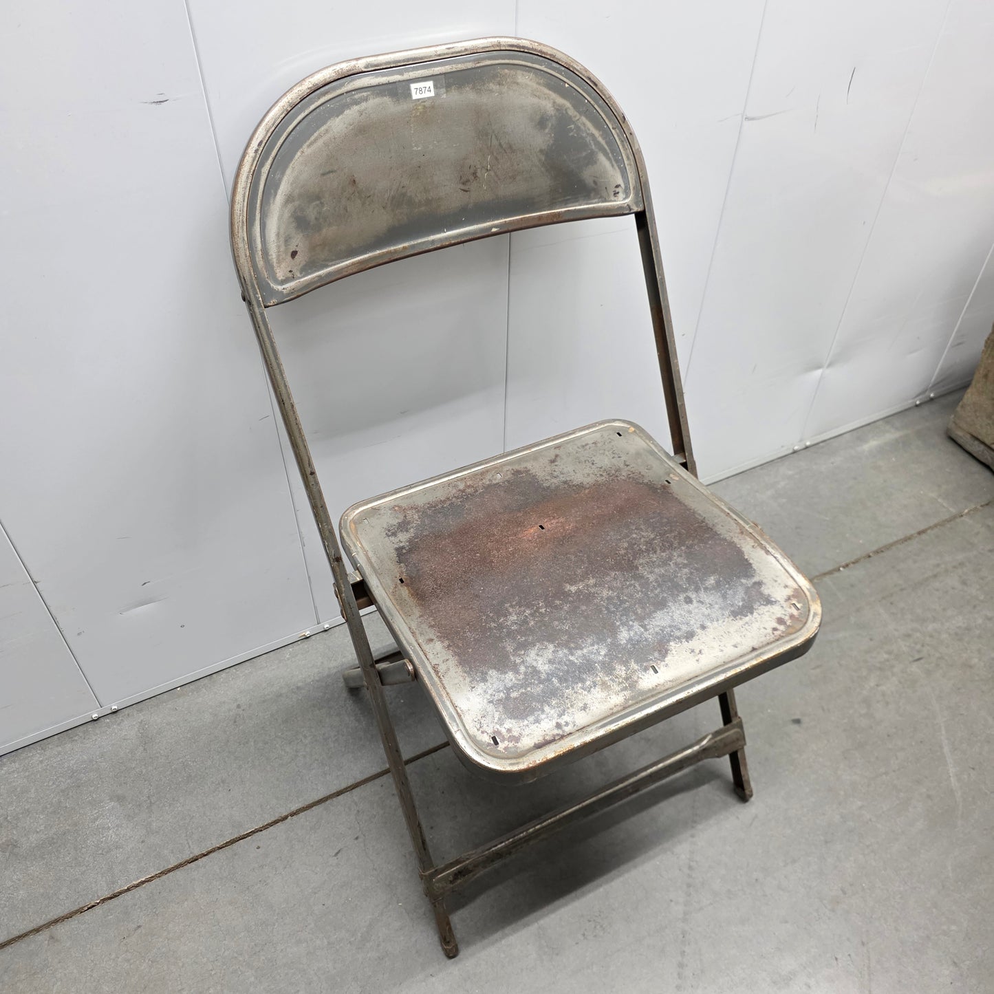 Vintage Folding Metal Chair