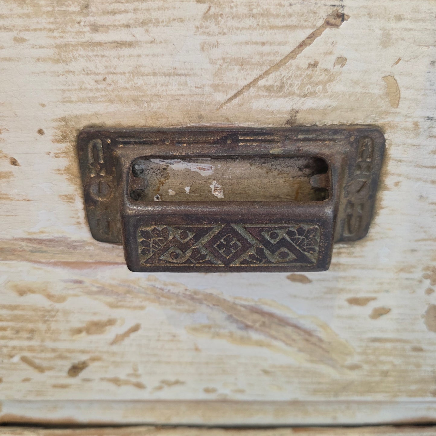 Antique General Store Painted Apothecary Cabinet