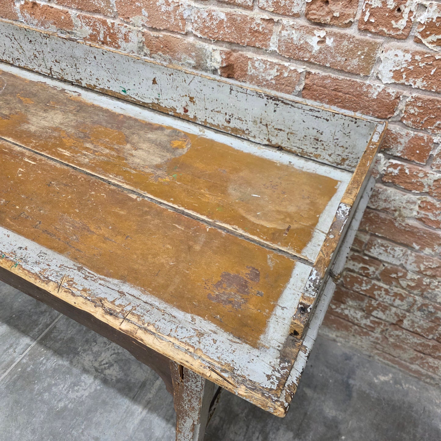 Painted Wood Work/Console Table