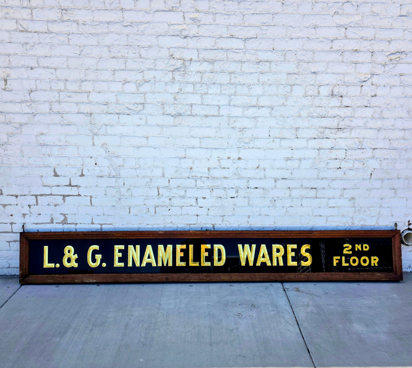 L. & G. Enameled Wares Reverse Painted on Glass (Double-sided)
