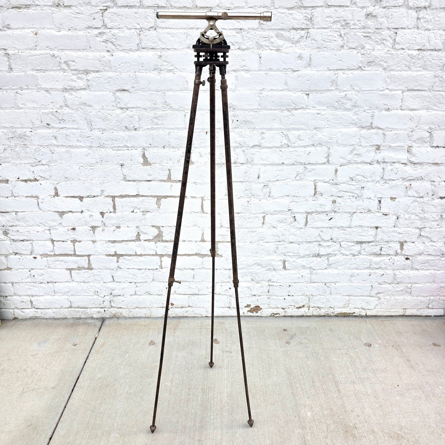 Vintage 1930's Starrett Surveyor's Transit with Box and Stand