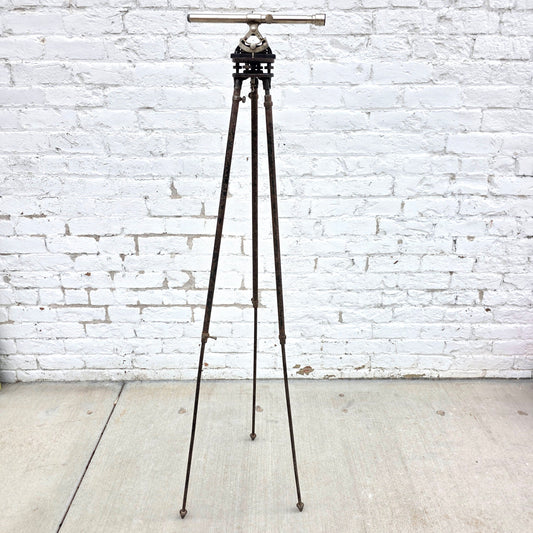 Vintage 1930's Starrett Surveyor's Transit with Box and Stand