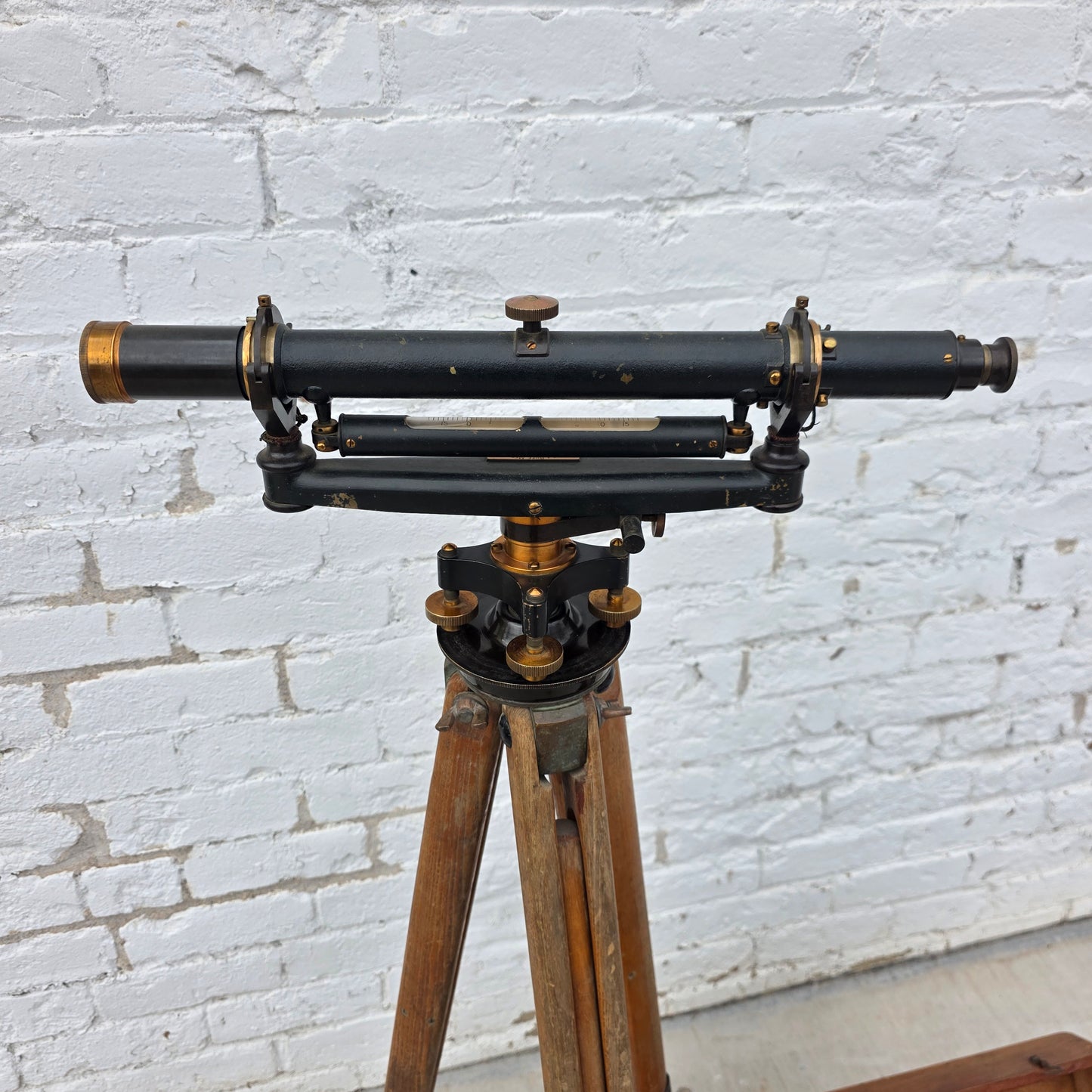 Vintage Buff and Buff Transit Level in Original Case with Tripod (Architectural)
