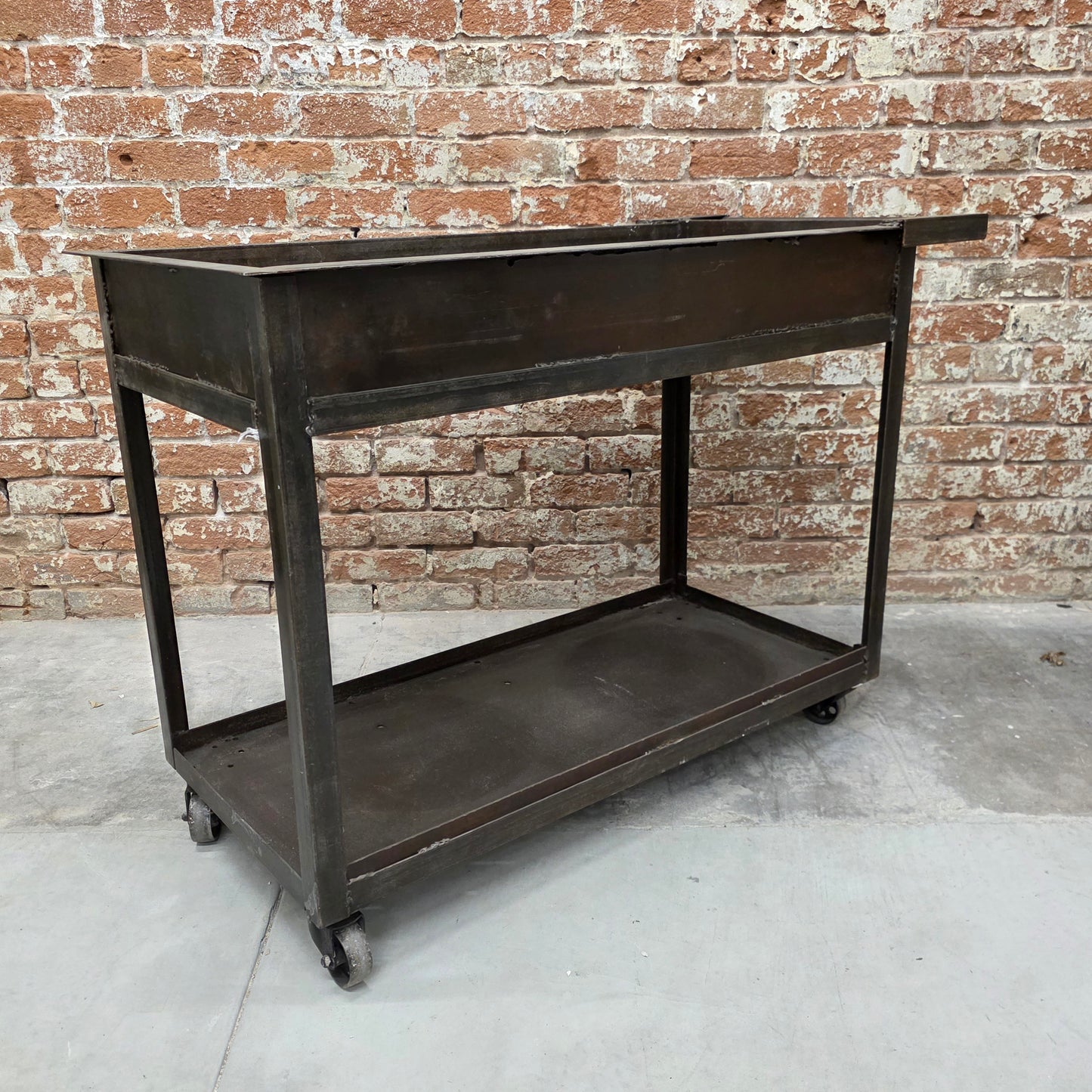 Industrial Rolling Bar Trolley / Garden Trolley