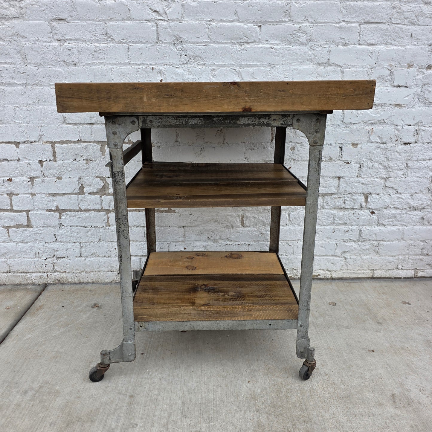 3 Tier Rolling Island Work Table