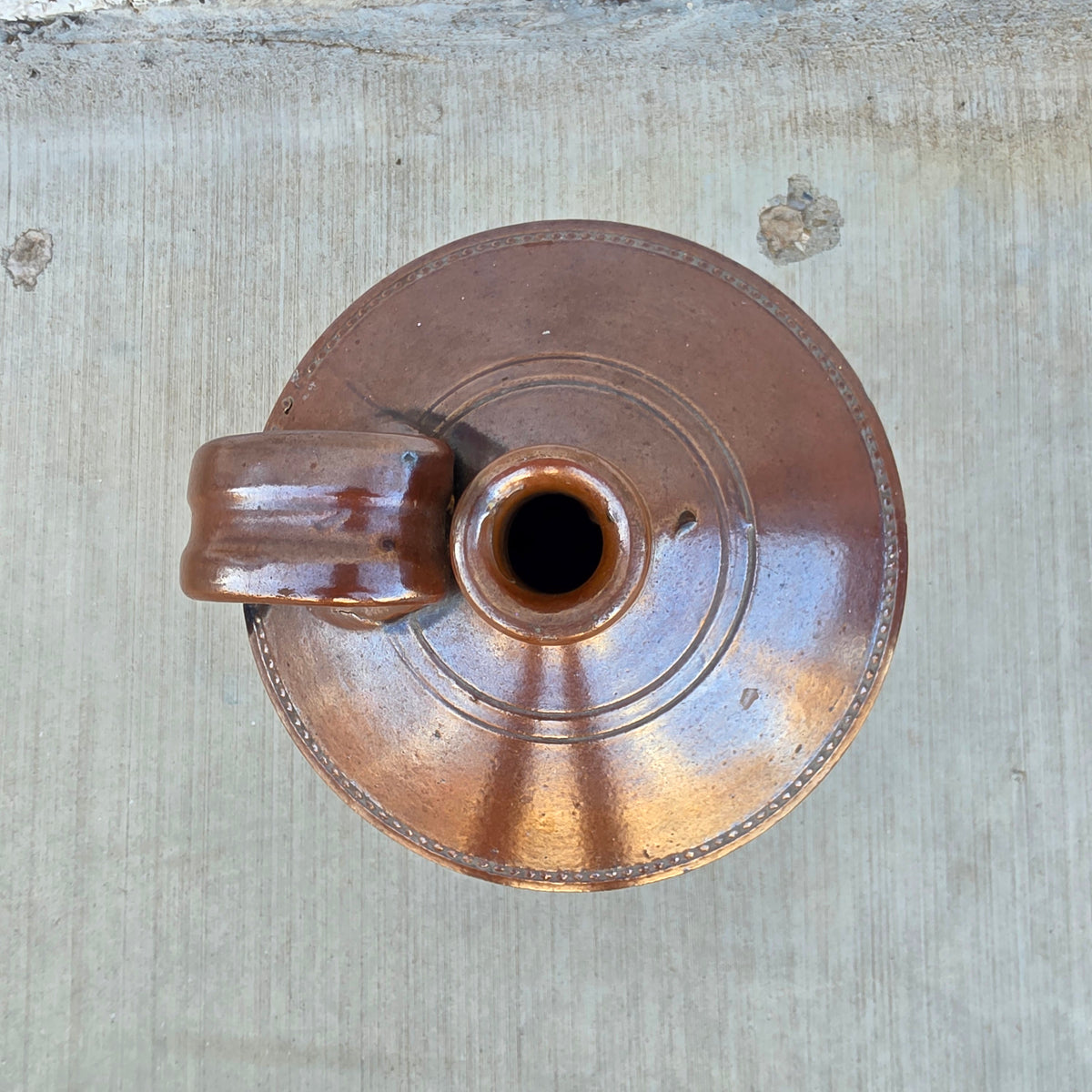 English Glazed Stoneware Jug