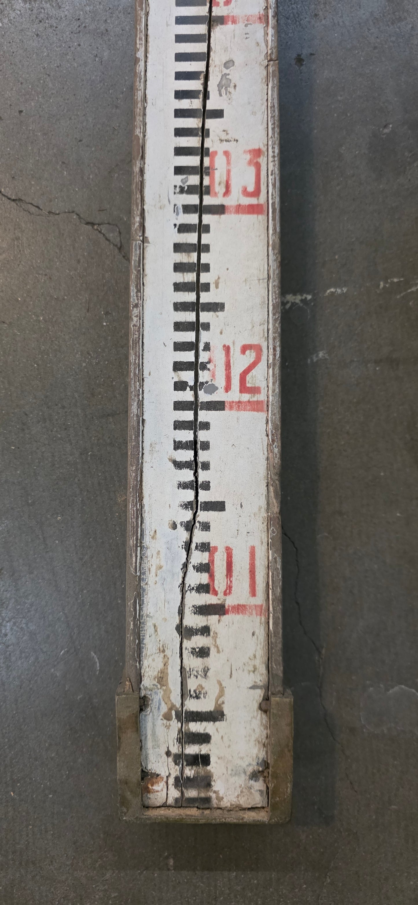 Decorative Vintage Surveyor Measuring Stick