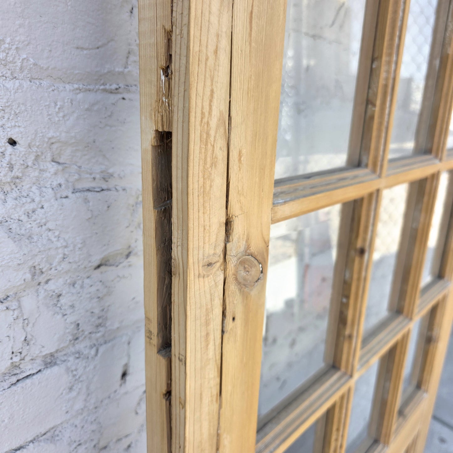 Single Antique French Door with 18 Lites